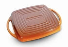 Bruntmor Cast Iron Square Casserole Baker With Griddle Lid (orange) New. Price: $20.00.