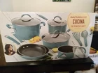 Rachael Ray Cucina Nonstick Cookware Set, 12 Piece New. Price: $159.99.