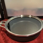 Calphalon Premier Nonstick Saute Pan W/ Lid 11IN Black/silver 450 F Used. Price: $35.00.