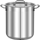 Nutrichef 20 Quart Stainless Steel Stockpot Set Ergonomic, Non-allergic New. Price: $100.99.