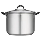 Tramontina 16 Quart Stainless Steel Covered Stock Pot New. Price: $48.71.