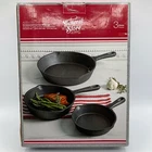 Gibson General Store Addlestone 3 Pc Preseasoned Cast Iron Skillet Set 6/7.25/10 New. Price: $56.45.