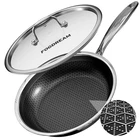 Fogdream 8 Inch Nonstick Frying Pan With Lid, Honeycomb Hybrid Stainless Stee... New. Price: $72.99.