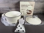 Enameled Cast Iron Dutch Oven - Umite Chef 5QT Pot With Lid Cream White New. Price: $79.99.