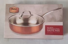 Parini Cookware Stainless Steel Saut Pan Glass Lid 9.5 Inch New Box.. Price: $25.00.