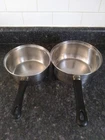 Tramontina Set 18/10 Stainless Steel Sauce Pans Pots Cookware 2QT & 3QT, No Lids Used. Price: $40.00.