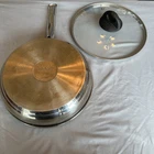 Tools Of Trade Basics 9.5" Stainless Skillet Stir Fry Saute Sauce Pan With Lid Used. Price: $22.99.