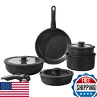 Umetre Pots Pans Set, Nonstick Detachable Handle Cookware Induction Kit New. Price: $107.48.