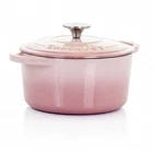Crock-pot Artisan 2 Piece 3 Quarts Enamled Cast Iron Dutch Oven Blush Pink New. Price: $51.25.