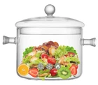Riavzau Glass Cooking Pots 1.7L/57OZ Heat-resistant Borosilicate Saucepan New. Price: $31.00.