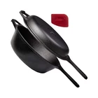 Cuisinel Cast Iron Skillet + Lid 2-IN-1 Multi Cooker Deep P... Usa Fast Ship. Price: $67.18.