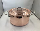 Mauviel 6S 6-PLY Polished Copper & Stainless Steel Stewpan With Lid. 6.2-QT New. Price: $488.57.