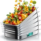 Wantjoin Steam Table Hotel Pans 1/1 Full Size 2.5 Inch Deep 6 Pack, Stainless... New. Price: $73.34.