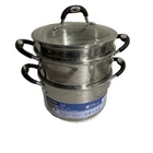 4 Pcs Tramontina 3 Qt Steamer & Double-boiler Stainless Steel Tri-ply Cook Set New. Price: $60.00.
