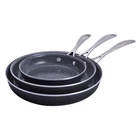 Henckels Capri Ceramic Nonstick Skillet 3-PIECE Fry Pan Set, 8", 10" & 12" New. Price: $134.99.