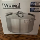 Viking 3-PLY Stainless Steel Stock Pot 12 Quart New. Price: $325.00.