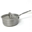 Cuisinart Saucepan + Lid Cover MCP19-16 Stainless Steel 1.5 Qt Induction Ready Used. Price: $24.99.