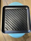 Creuset Caribbean M Cast Iron 9.5 Square Griddle Pan Used. Price: $60.00.