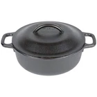 Lodge Cast Iron Serving Pot, 2 Quarts, Non Stick, Black With Lid Handles New. Price: $54.98.