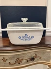 Vintage Corningware Blue Cornflower Qt Casserole Dish With Lid P-84-B Used. Price: $650.00.