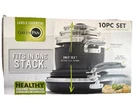 Greenpan Level Essentials Cookware Set (10 Pack) New. Price: $175.00.