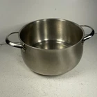 Schulte-ufer Stainless Steel Soup Pot 4 Qt? Saucepan W/lid Induction Gas Elec Used. Price: $39.87.