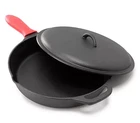 Megachef 12" Pre-seasoned Iron Skillet W/cast New. Price: $380.00.