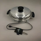 Townecraft Liquid Core Electric Skillet 82010 Complete Set Lid & Cord Tested Used. Price: $101.50.