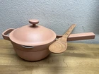 Our Place Mini Pot 8.5 Spice Rose W/spoon Unused With Imperfections New. Price: $49.99.