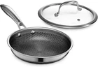Hybrid Nonstick 8-INCH Frying Pan With Tempered Glass Lid, Stay-cool Handle, Dis New. Price: $206.99.