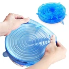 Yazjiwan Silicone Stretch Lids, Durable & Piece Assortment, BLUE-6PACK New. Price: $14.69.