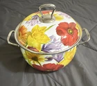 The Pioneer Woman 2 Qt Multicolor Floral Enamel Steel Stockpot W/ Lid Handles Used. Price: $23.88.