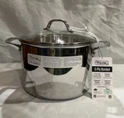New, Viking 8 Qt Stock Pot W/vented Lid, 3 Ply Bonded Stainless Steel No Pfas. Price: $108.95.