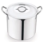 8-QT Stainless Steel Stock Pot With Metal Lid New. Price: $15.80.