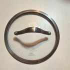 Calphalon 8 Round Transparent Glass Lid W/ Stainless Steel Rim & Handle Used. Price: $10.00.