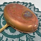 Vtg Tagus Portugal Solid Copper Oval Fish Saute Pan 10" X 7" Long Brass Handle Used. Price: $101.99.