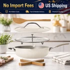 Tramontina All One Plus Pan 5 Qt Ceramic Nonstick Parchment White New. Price: $59.00.