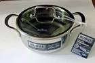 David Burke Geo Clad 3-QT 8" Heavy Stainless Casserole With Lid New Oven Safe. Price: $54.95.