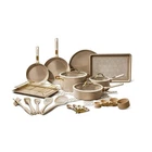 Thyme & Table 32-PIECE Aluminum Cookware Set Ceramic Non-stick Taupe (TT2090R) New. Price: $129.65.