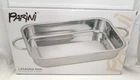 Parini Double Handle Stainless Steel Lasagna Pan Nib New. Price: $19.99.