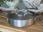 Lagostina 3 Qt Stainless Saute Pan Lid Dual Handle S14L 9.5 Used. Price: $39.99.