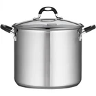 Tramontina Stainless Steel 12 Quart Covered Stock Pot New. Price: $52.90.