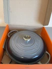 Creuset LS2532 3.5 Qt Signature Buffet Casserole Braiser, Oyster Flint Used. Price: $239.00.