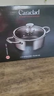 Caraclad Hex 4QT Dutch Oven Glass Lid Stainless Aluminum Core Nonstick Cool Grip New. Price: $30.00.