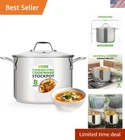 8-QUART Food-grade Stainless Steel Cooking Pot Ergonomic Design New. Price: $101.25.