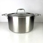 Made Cookware Stainless Steel Stock Pot - 8 Qt 5 Ply Clad W/ Lid Used. Price: $139.99.