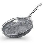Koch Systeme Cs 11" Grey Non Stick Granite Stone Frying Pan With Lid, Toxin-f... New. Price: $48.49.
