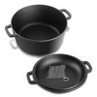 Hasteel 5 Quart Cast Iron Dutch Oven 2-IN-1 Pre-seasoned Chain Mail New. Price: $44.98.