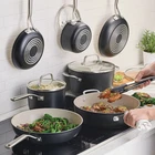Kitchenaid Hard-anodized Ceramic Non-stick Cookware Set, 11-PIECE, Black New. Price: $279.98.