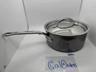 Hestan 3QT Nanobond Titanium Stainless Steel Pot. Made Italy. Used Good. Price: $150.00.